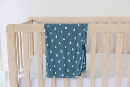 Northern Pine (ribbed) - Lightweight Blanket Blush Lotus