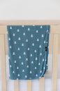 Northern Pine (ribbed) - Lightweight Blanket Blush Lotus