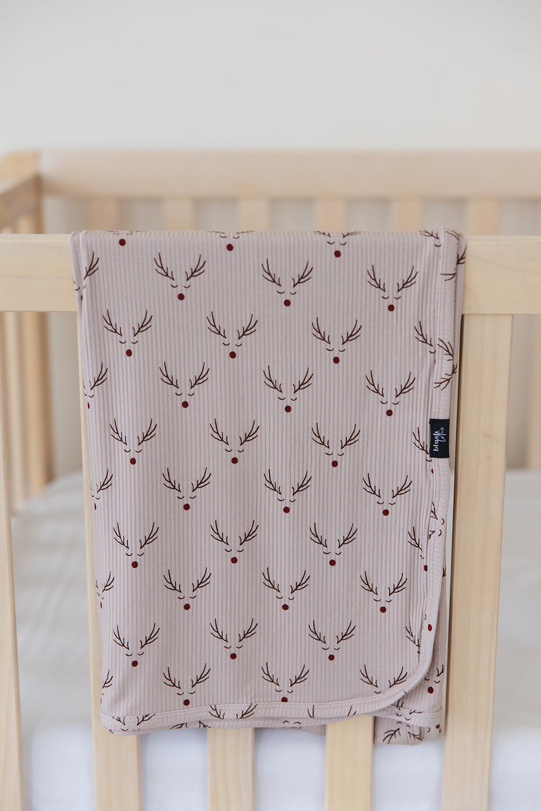 Reindeer Ridge (ribbed) - Lightweight Blanket Blush Lotus