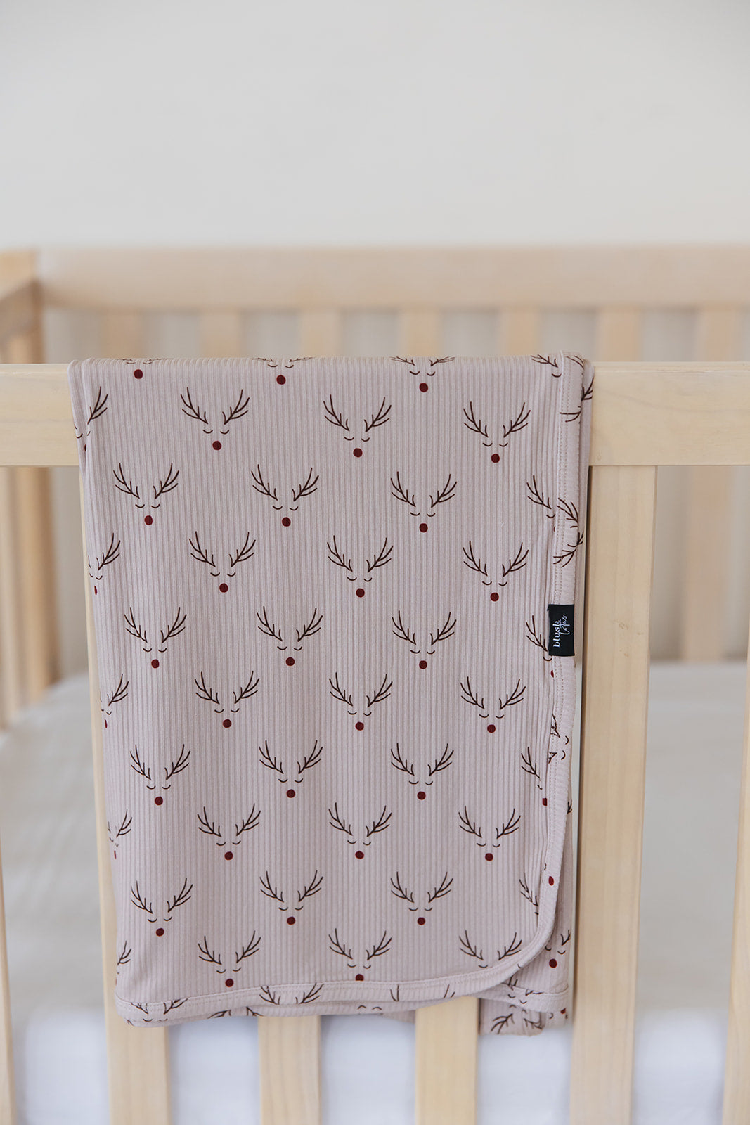 Reindeer Ridge (ribbed) - Lightweight Blanket Blush Lotus