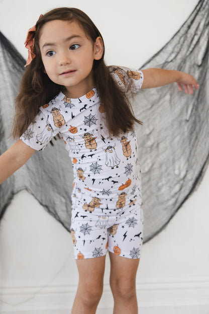 Cowloween - Biker Short Set Blush Lotus