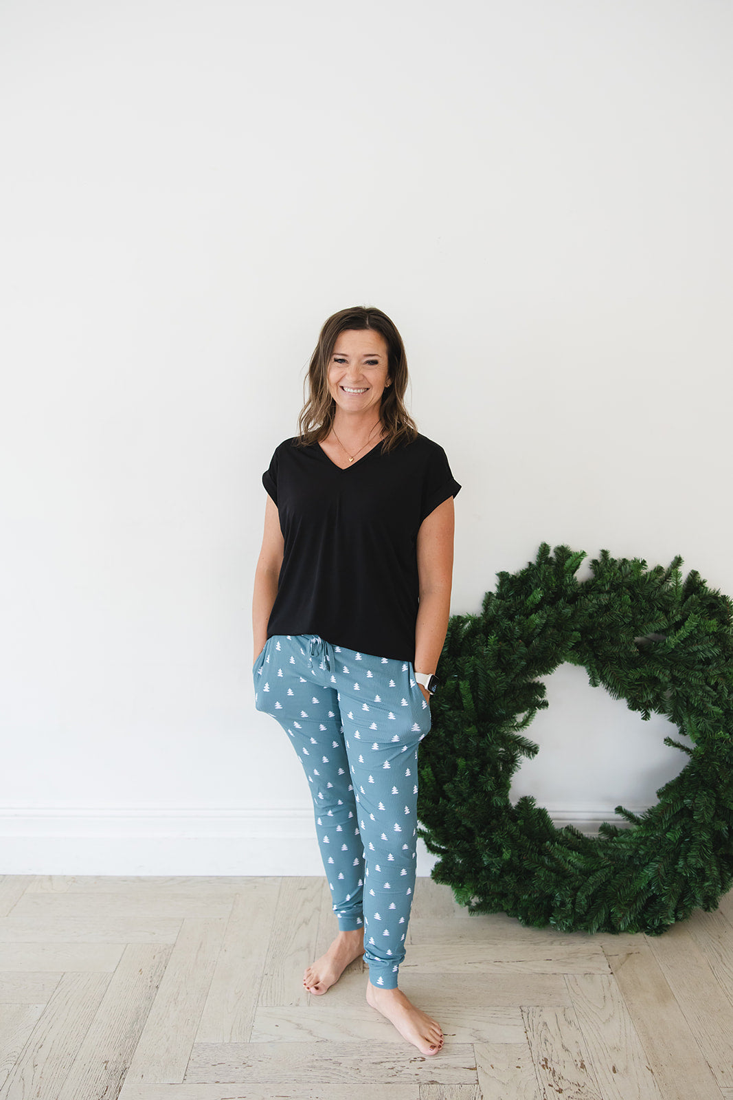 Northern Pine (ribbed) - Women's Jogger Blush Lotus