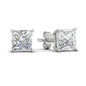 Princess Cut Diamond Stud Earring Fascinating Diamonds
