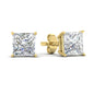 Princess Cut Diamond Stud Earring Fascinating Diamonds
