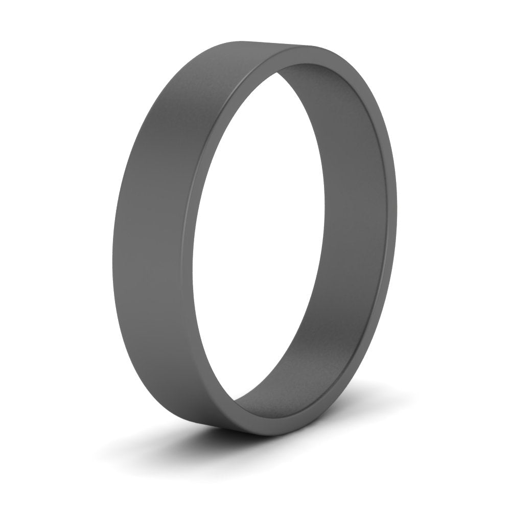 5 mm Flat Gold Wedding Band Fascinating Diamonds