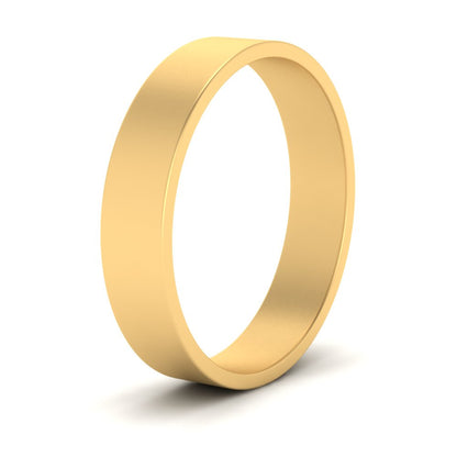 5 mm Flat Gold Wedding Band Fascinating Diamonds