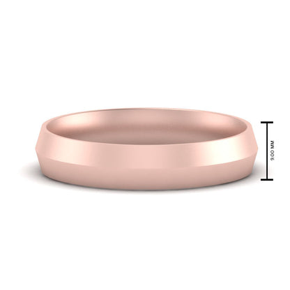Comfort Fit Knife Edge Mens Band Fascinating Diamonds