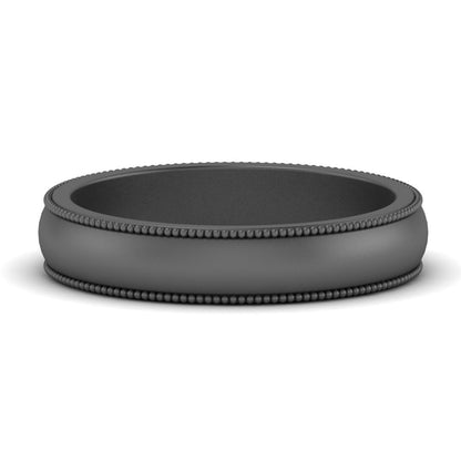 Milgrain Matte Finish Mens Band Fascinating Diamonds