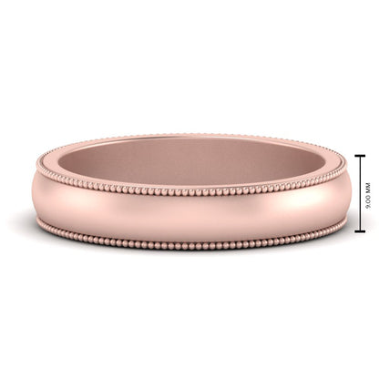 Milgrain Matte Finish Mens Band Fascinating Diamonds