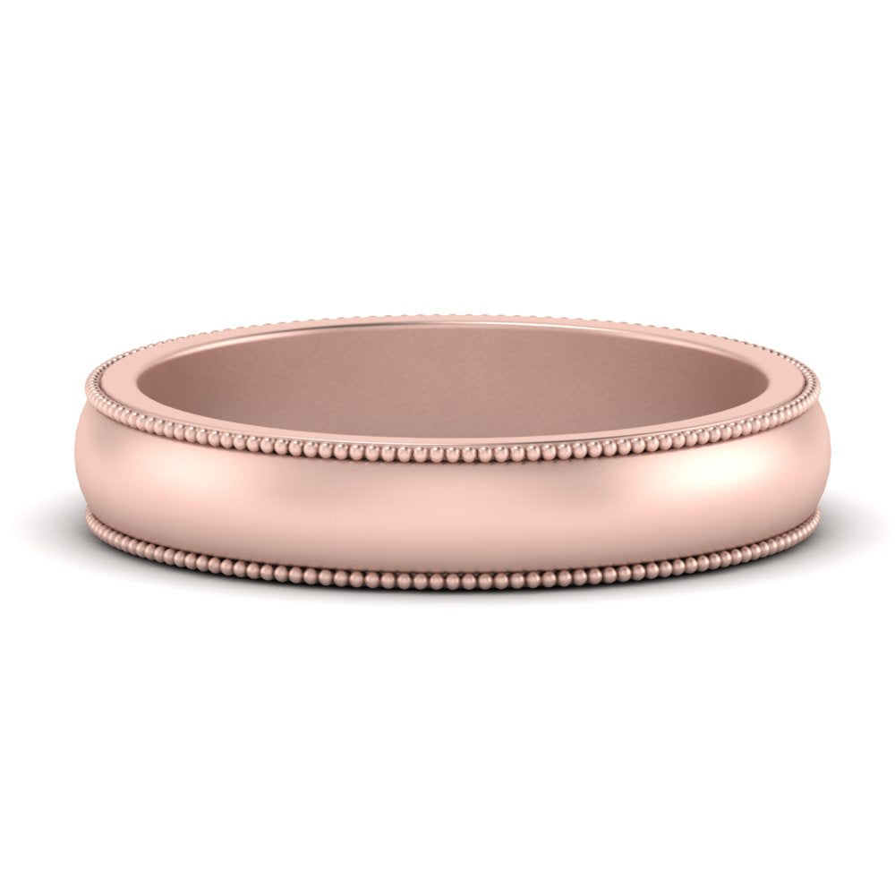 Milgrain Matte Finish Mens Band Fascinating Diamonds