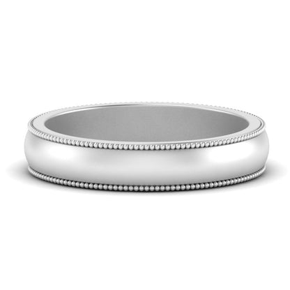 Milgrain Matte Finish Mens Band Fascinating Diamonds