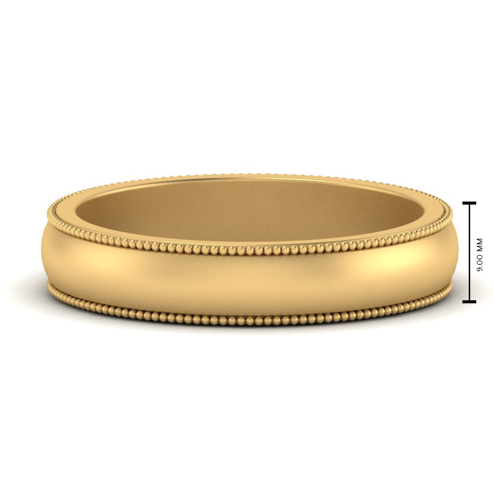 Milgrain Matte Finish Mens Band Fascinating Diamonds