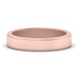 Simple Flat Wedding Band 4MM Fascinating Diamonds