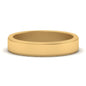 Simple Flat Wedding Band 4MM Fascinating Diamonds