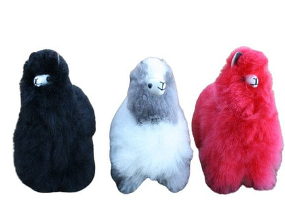 9" Standing Fur Alpaca Toy Purely Alpaca