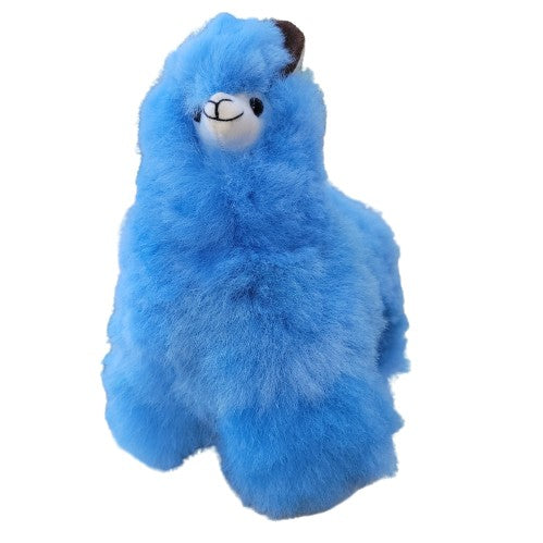 9" Standing Fur Alpaca Toy Purely Alpaca