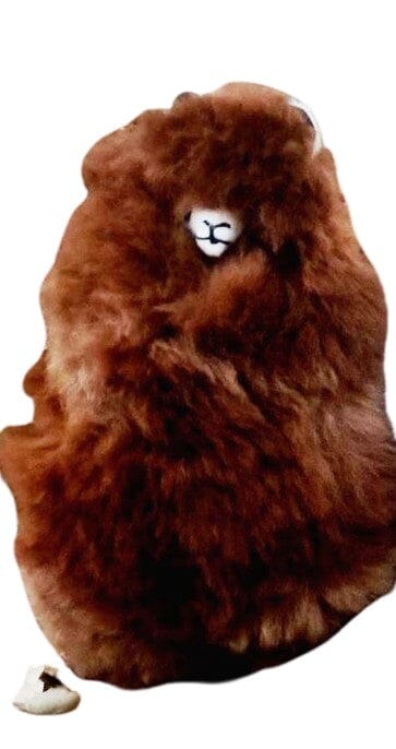 9" Standing Fur Alpaca Toy Purely Alpaca
