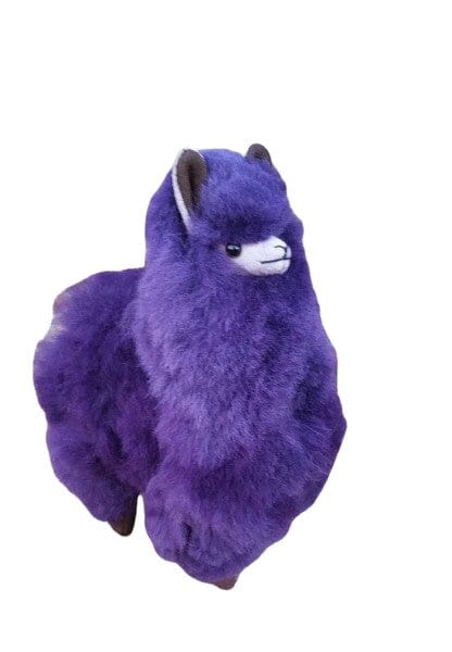 9" Standing Fur Alpaca Toy Purely Alpaca
