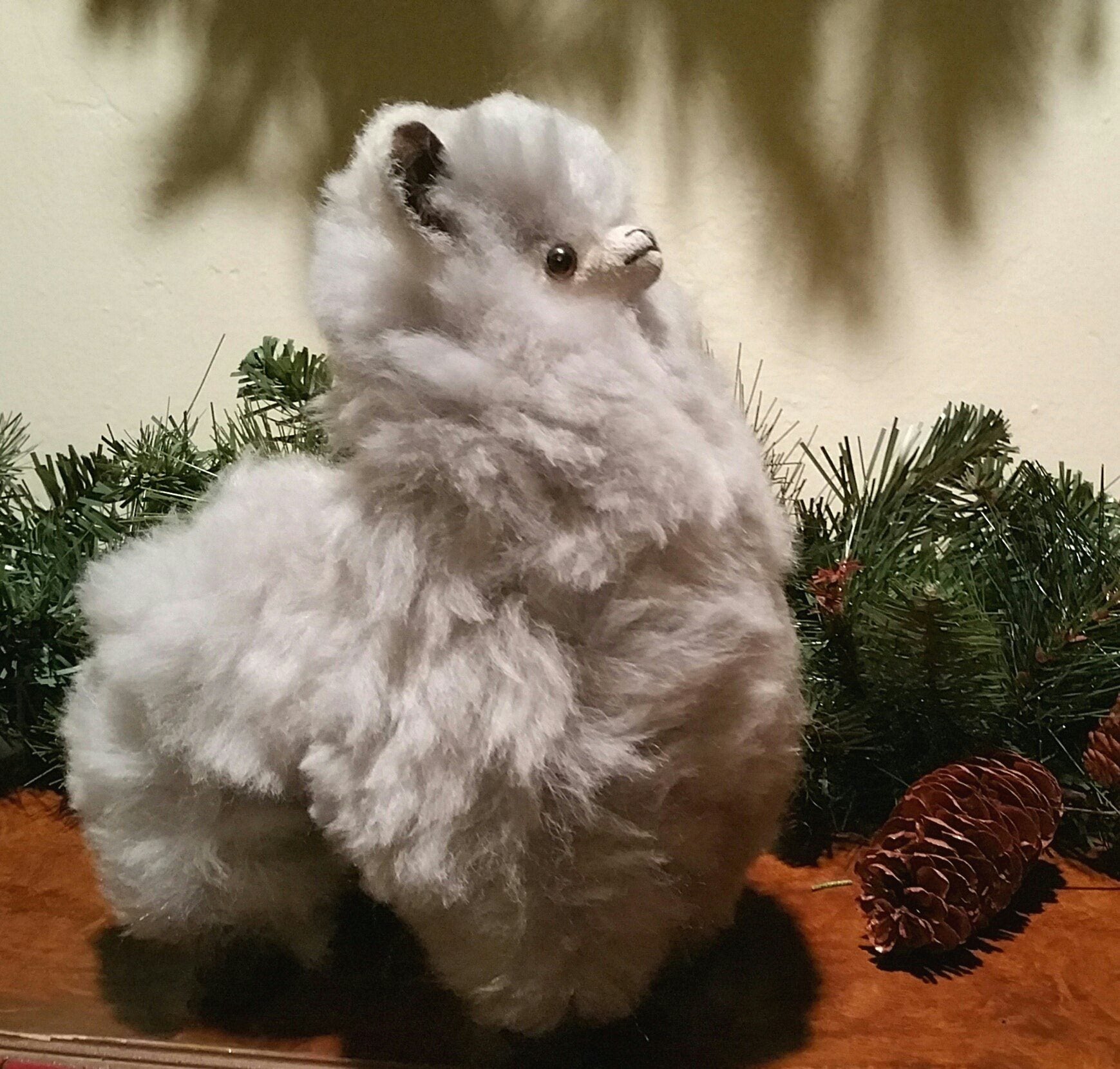 9" Standing Fur Alpaca Toy Purely Alpaca