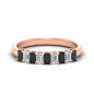 1 Carat Nine Stone Emerald Cut Wedding Band Fascinating Diamonds