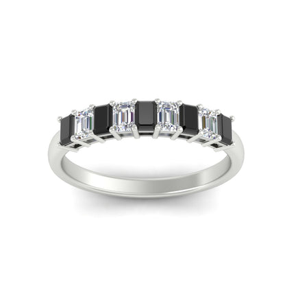 1 Carat Nine Stone Emerald Cut Wedding Band Fascinating Diamonds