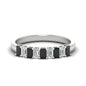 1 Carat Nine Stone Emerald Cut Wedding Band Fascinating Diamonds