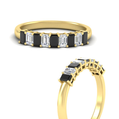 1 Carat Nine Stone Emerald Cut Wedding Band Fascinating Diamonds