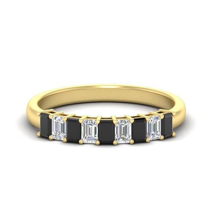 1 Carat Nine Stone Emerald Cut Wedding Band Fascinating Diamonds