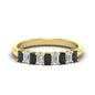 1 Carat Nine Stone Emerald Cut Wedding Band Fascinating Diamonds