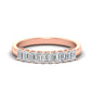 1 Carat Nine Stone Emerald Cut Wedding Band Fascinating Diamonds