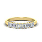 1 Carat Nine Stone Emerald Cut Wedding Band Fascinating Diamonds