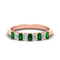 1 Carat Nine Stone Emerald Cut Wedding Band Fascinating Diamonds