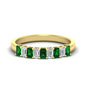 1 Carat Nine Stone Emerald Cut Wedding Band Fascinating Diamonds