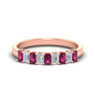 1 Carat Nine Stone Emerald Cut Wedding Band Fascinating Diamonds