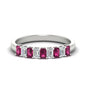 1 Carat Nine Stone Emerald Cut Wedding Band Fascinating Diamonds