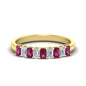 1 Carat Nine Stone Emerald Cut Wedding Band Fascinating Diamonds