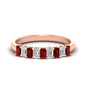 1 Carat Nine Stone Emerald Cut Wedding Band Fascinating Diamonds