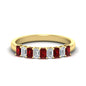 1 Carat Nine Stone Emerald Cut Wedding Band Fascinating Diamonds