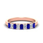 1 Carat Nine Stone Emerald Cut Wedding Band Fascinating Diamonds