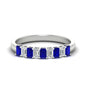 1 Carat Nine Stone Emerald Cut Wedding Band Fascinating Diamonds