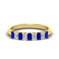 1 Carat Nine Stone Emerald Cut Wedding Band Fascinating Diamonds