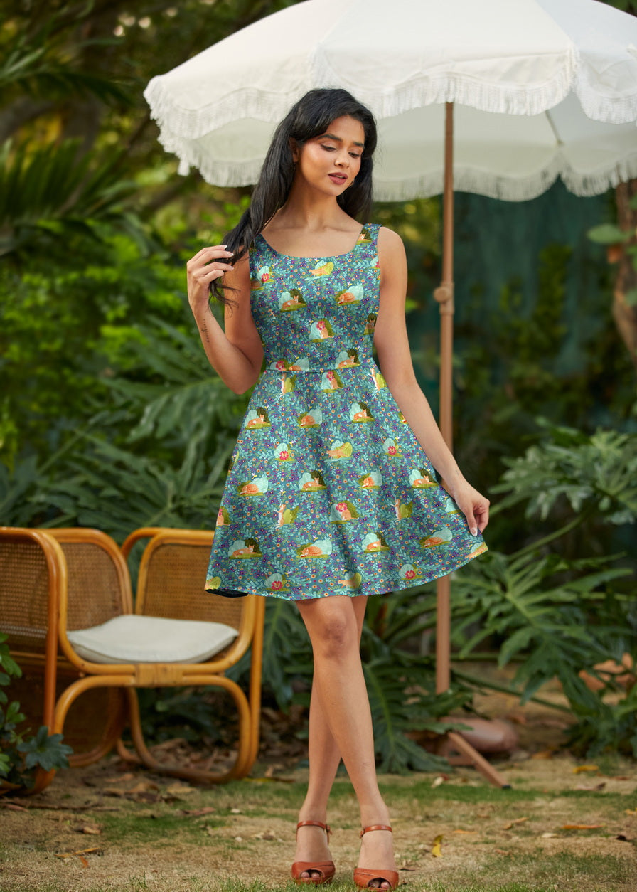 Cats Skater Dress Retrolicious