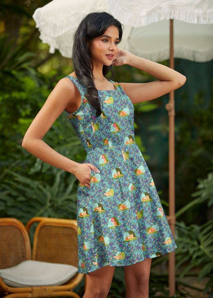 Cats Skater Dress Retrolicious