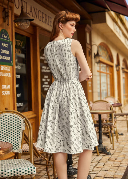 Flower Parts Vintage Dress Retrolicious
