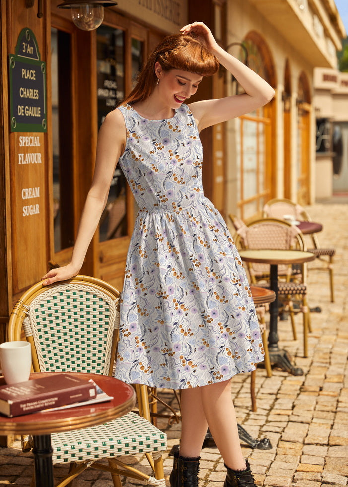 Pollinators Vintage Dress Retrolicious