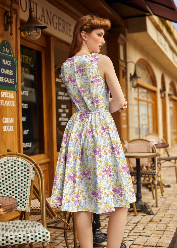 Wildflower Vintage Dress Retrolicious