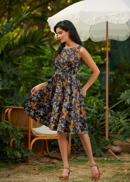 Birds of a Feather Vintage Dress Retrolicious