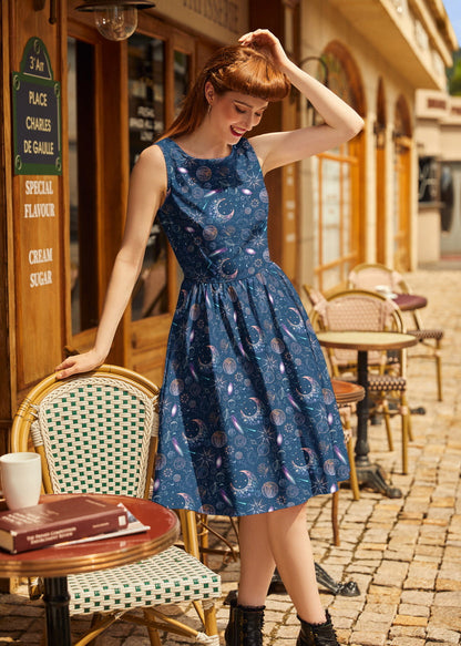 Space Vintage Dress Retrolicious