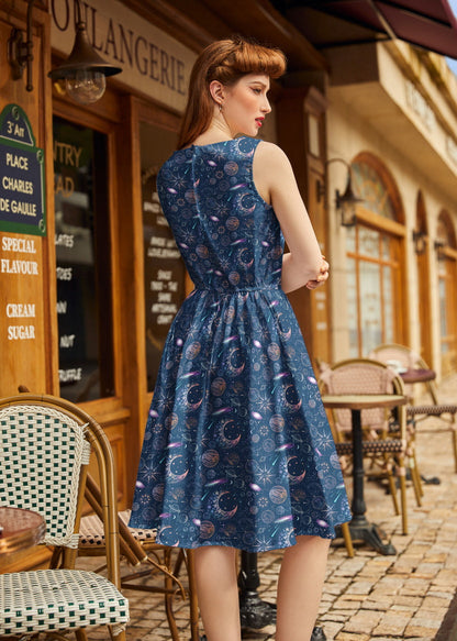 Space Vintage Dress Retrolicious