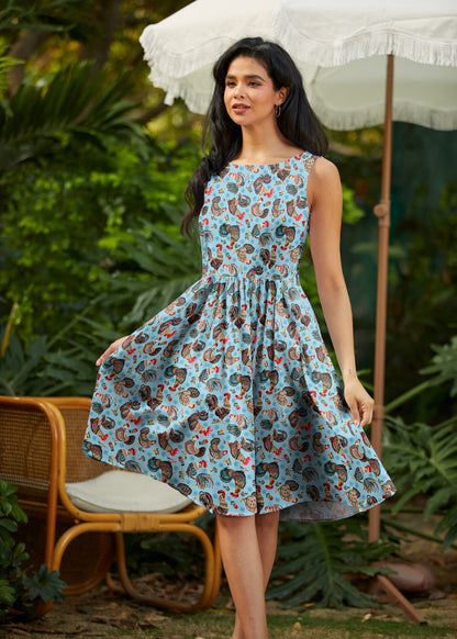 Chicken Vintage Dress Retrolicious